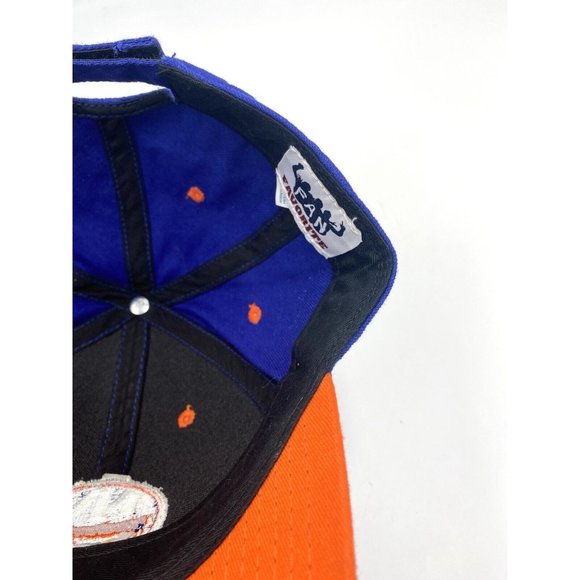 NHL New York Islanders Logo Hat Cap Hook And Loop Close Orange Blue - Picture 7 of 8